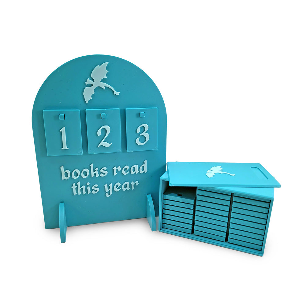 Books Read This Year Reading Tracker Sign - Dragon / Fantasy