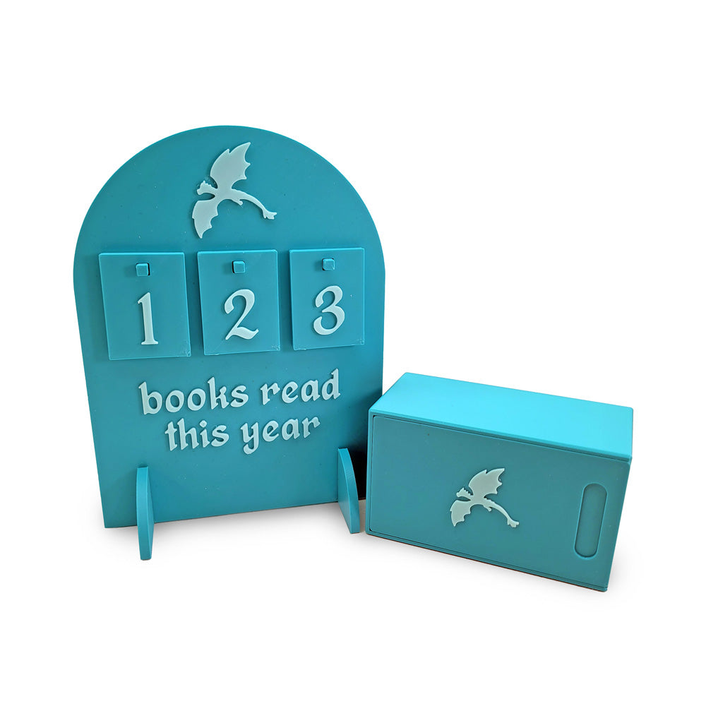 Books Read This Year Reading Tracker Sign - Dragon / Fantasy