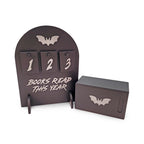Books Read This Year Reading Tracker Sign - Bat / Spooky